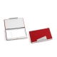 Business Card Case, Red Leather,
